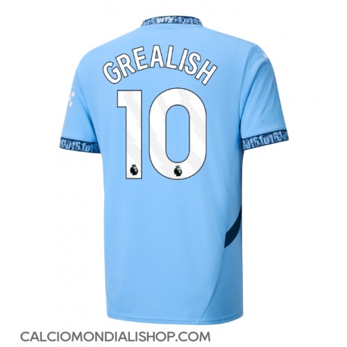 Maglie da calcio Manchester City Jack Grealish #10 Prima Maglia 2024-25 Manica Corta